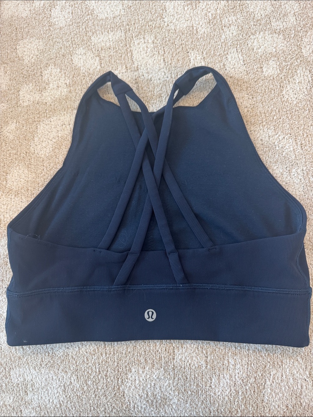 lululemon athletica Navy Crisscross Back Sports Bra